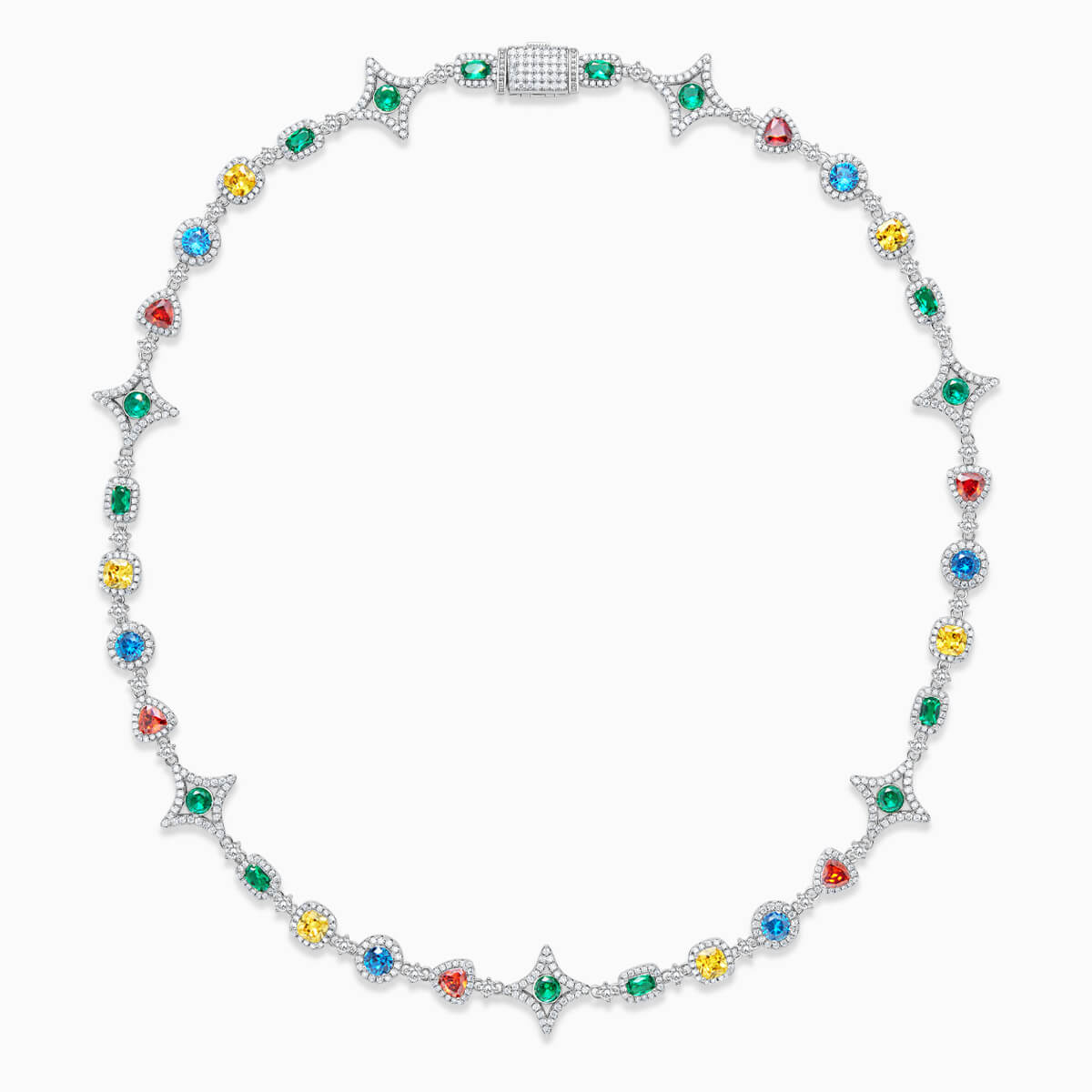 Colored Gemstone Chain-10mm