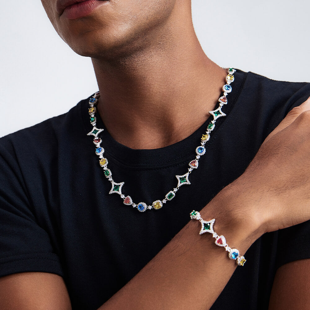 Colored Gemstone Chain-10mm