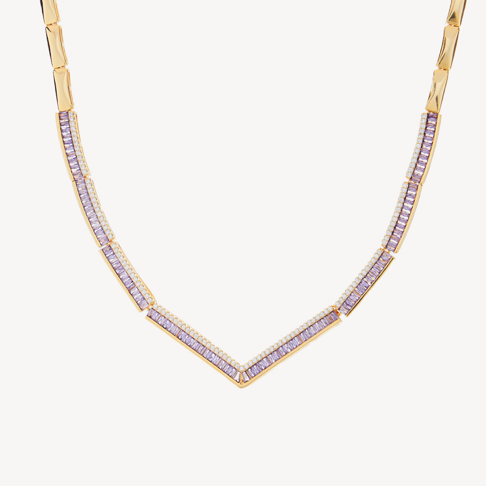 Amora Chevron Radiance Necklace