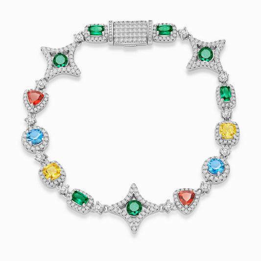 Colored Gemstone Bracelet