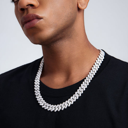 Iced out Cuban Link Chain-14mm