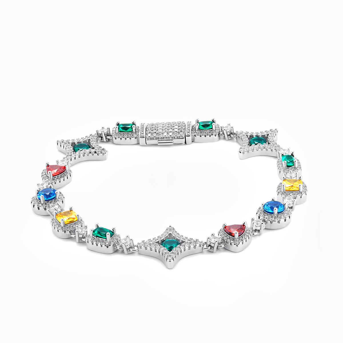Colored Gemstone Bracelet