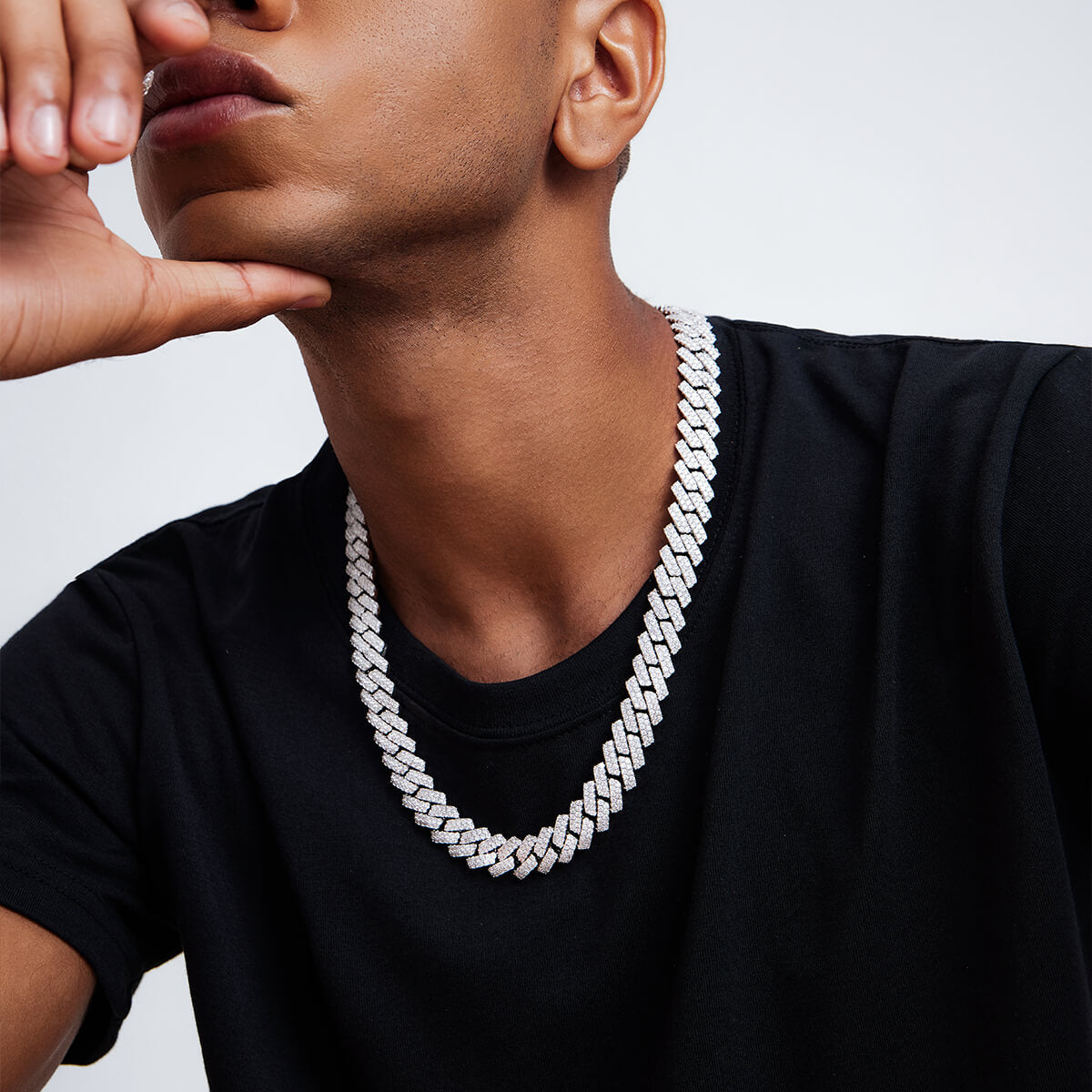 Iced out Cuban Link Chain-14mm