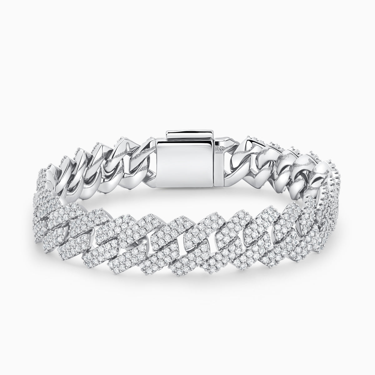 Iced out Cuban Link Bracelet-14mm
