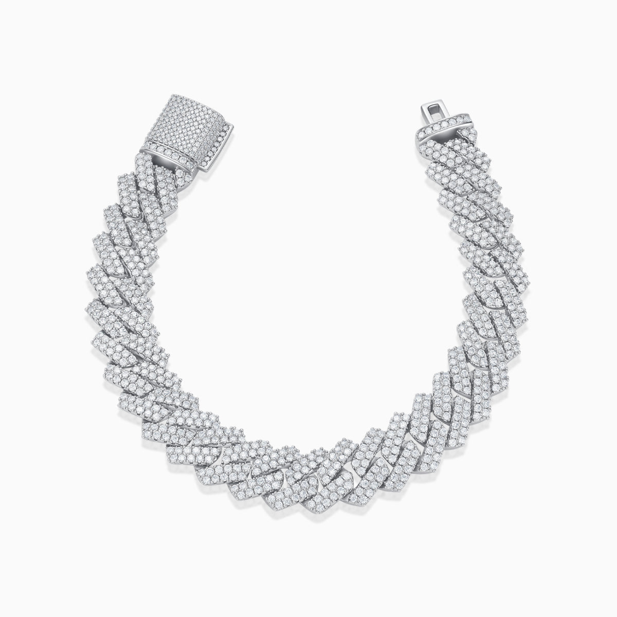 Iced out Cuban Link Bracelet-14mm