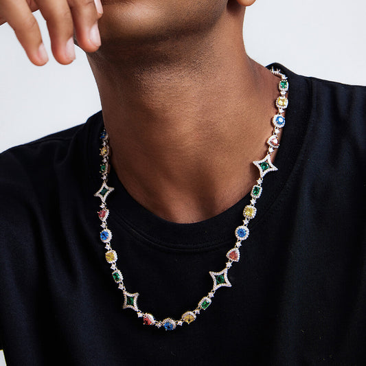 Colored Gemstone Chain-10mm