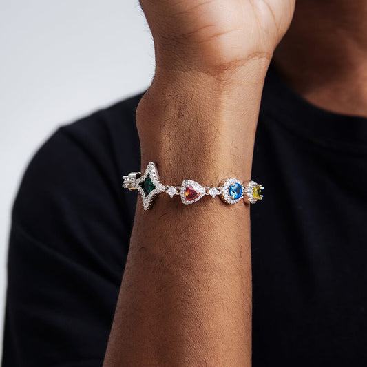 Colored Gemstone Bracelet