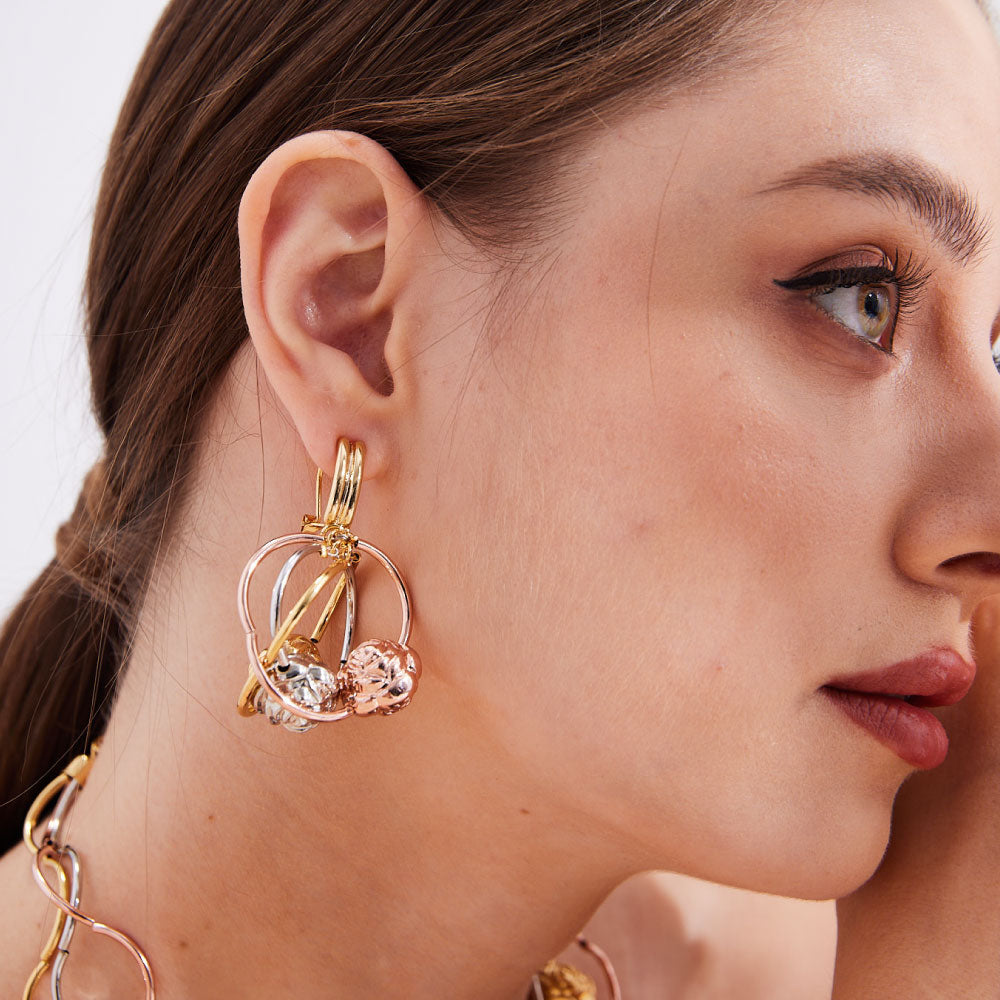 Blooming Rose Luxe Hoops